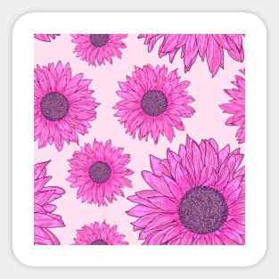 Sunflower lover pattern mask Sticker